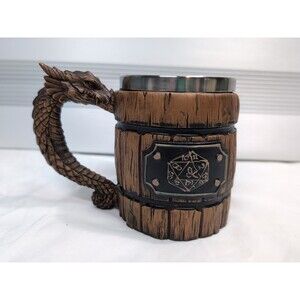 Licensed Double Insulated Dungeons & Dragons Molded Stein Mug 13.5 oz NWT Spirit